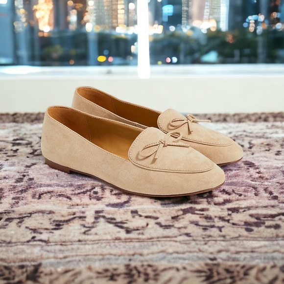 J. Crew Factory Shoes - Bow Loafers - Beige
